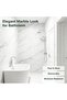 (in23-White)12 Pack 40*80cm Wall Stickers, Peel and Stick Floor Tile, Marble Vinyl Tile Floor, DIY Adhesive Waterproof Floor Wall Stickers - 3