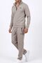 Men's Polo Collar Half-Zip Knit Sweater Set