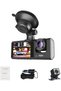 1080P HD Three Lens Dash Cam with Front, Interior & Rear Camera, Night Vision, G-Sensor, Lo - 3