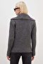 Half Buttoned Baby Collar Knit Sweater - 8