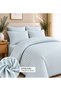 Double Size Hotel Type 83 Thread Cotton Satin Duvet Cover Set Elastic Mint Green