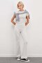 3 Threaded Non-Threaded Elastic Waist Flare Leggings - 2