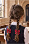 Girl's Polka Dot 2-Piece Bow Buckle Red