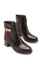Aurora Alma Women's Heeled Boots 0012030 Brown Wrinkled Patent Leather
