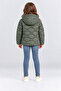 Girl's Hooded Plush Lined Inflatable Coat Warm Comfortable Winter Jacket Ak4278 - 5