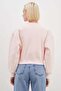 3 Thread Basic Ribbed Crop Sweatshirt - 8
