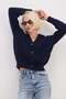 Buttoned V-Neck Casual Knitwear Cardigan - 5