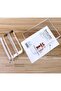 Aikeeck A4/A5/A6 Double Sided Acrylic Menu Display Sign Holder 2Pcs Clear Color (Black U - 4