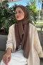 Monogram jacquard shawl - brown - 2