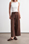 Cotton Wide Leg Trousers - 2