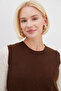 Bowknot Embroidered Crew Neck Knit Sweater - 6