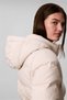 Matte Mw Belted Short Puffer Wit Kadın Şişme Mont Beyaz - 6