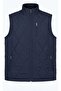 Navy blue large baklava fleece vest - 2