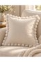White Fur Pompom Ribbon – 3 cm Pompom Ribbon – 20 Meters Decorative Textile Trim Ribbon - 3