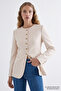 Cufflinked Padded Regular Jacket with Fleece Pockets - 2