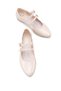 Gemma Sola Women's Ballerinas 0012345 Beige Wrinkled Patent Leather - 3
