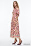 Pleated Slim Fit Shirt Dress with Elastic Waist at the Back - 6