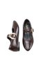 Nashira Viven Women's Ballerinas 0012453 Brown Wrinkled Patent Leather - 2
