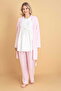 Natural Cotton Pink Short Sleeve Maternity Pajama Set 3-Piece Set - 100% Cotton - 2