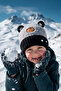 4-8 Years Old Figured Knitwear Beanie for Boys - 2
