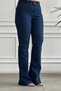 High Waist Lycra Flare Jeans - 4