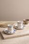 Acem Blue Porcelain Turkish Coffee Cup Set for 6 People - 3