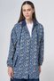 Floral Pattern Zipper Jacket 73001