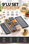 18 Piece Breakfast Set with 9 Compartments and Airtight Lids - Multi Storage Container Breakfast Set Storage Container
