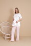 Pink Special Design Short Sleeve Maternity and Pregnant Pajama Set Set of 3 - 5