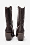 Women's Heeled Side Zipper Boots Real Leather Dc 1564 Brown - 5