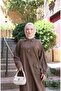 Linen Dress with Embroidered Front Pockets - 4