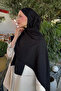 Monogram jacquard shawl - black - 3