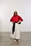 High collar buttoned trench coat with drawstring detail - 5