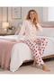 Powder Cupcake Patterned Berlin Fabric Long Sleeve Pajama Set - 2