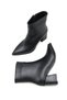 Stella Nina Women's Pointed Toe Heeled Boots 0012020 Black Skin - 3