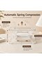 Tissue Box Holder, Clear Acrylic Tissue Box Cover with Automatic Spring Compression, Expandable Faci - 4
