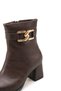Maia Rosa Women's Pointed Toe Heeled Boots 0012018 Brown Skin - 4