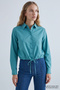 Elastic Waist Long Sleeve Regular Shirt - 5