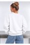 Amor Heart Printed Oversized Women's Crewneck Sweatshirt - 2