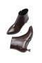 Vega Serena Women's Heeled Boots 0012700 Brown Wrinkled Patent Leather - 3