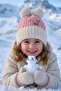 Ribbed Bow Detail Beret for Girls 4-8 Years Old - 2