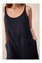 Linen Crew Neck Linen Women's Jumpsuit - 3