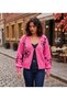 Floral Motif Knitwear Cardigan - 4