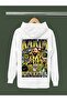 Karim Benzema Printed Cotton Long Sleeved 3-Yarn Hooded Sweatshirt