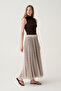 Flared skirt with ruffles - 5