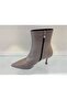 Genuine Leather Zippered Boots Women's Shoes - 3