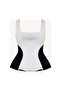 Je Pei Monochrome Paneled Peplum Women's Blouse - 4