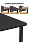 Computer Desk with Shelf, Sturdy Steel Office Table & Gaming Desk, Rounded Corner Design, Scratch Resistant Waterproof Top - 4
