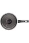 Paris Aluminum Straight Frying Pan with Interior and Exterior Starflon Max Lead Nonstick Coating with a Glass Lid, 24 cm 2,0 L - 3
