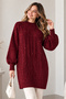 Stone-Trimmed Knitwear Sweater K6041 Claret Red - 3
